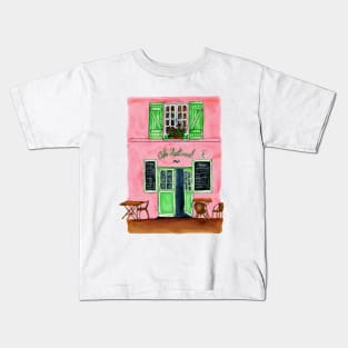 Pink Cafe - Paris Kids T-Shirt